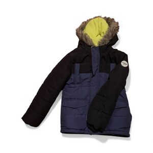 OshKosh B'gosh Black and Blue Hooded Jacket